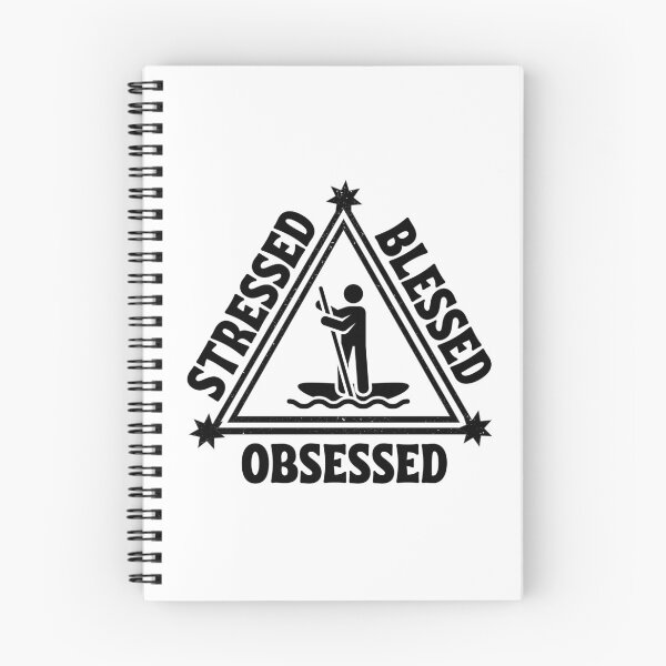 Item preview, Paddleboarding: Estresado. Bendito. Obsesionado. designed and sold by TheGreenGoat.
