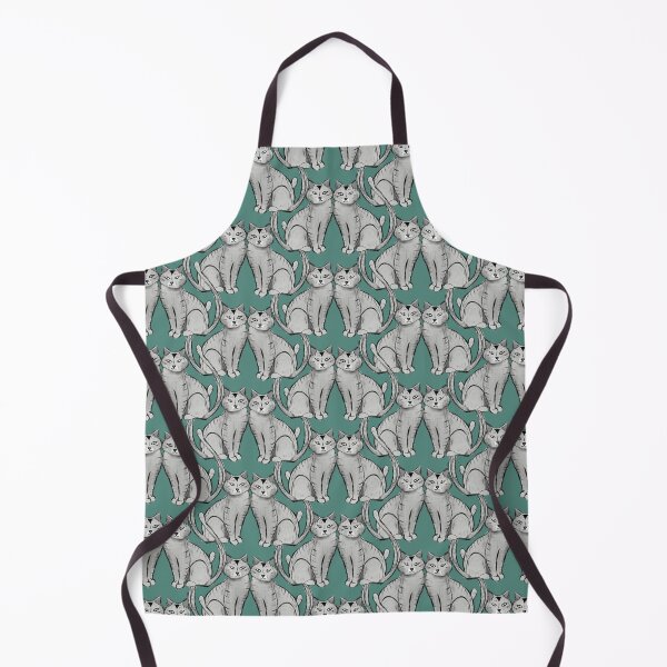 Item preview, Grey Cat on Teal designed and sold by susycosta.