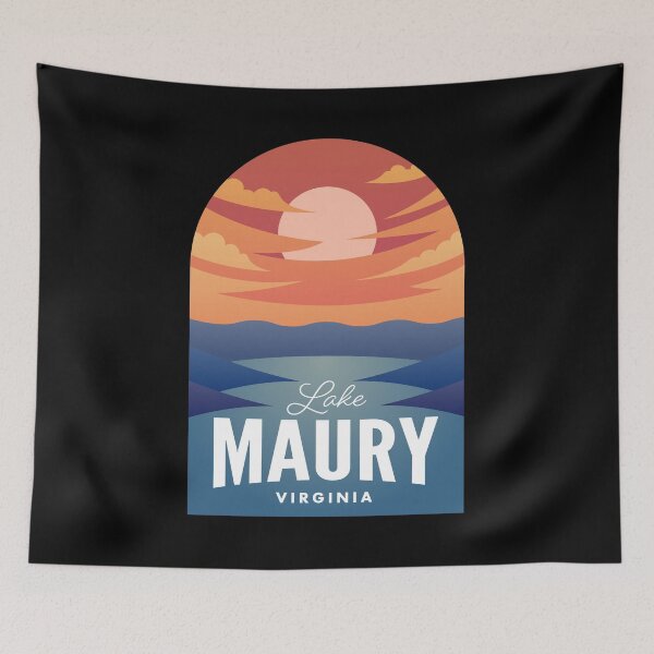 Item preview, Lake Maury VA Retro Sunset designed and sold by HalpinDesign.