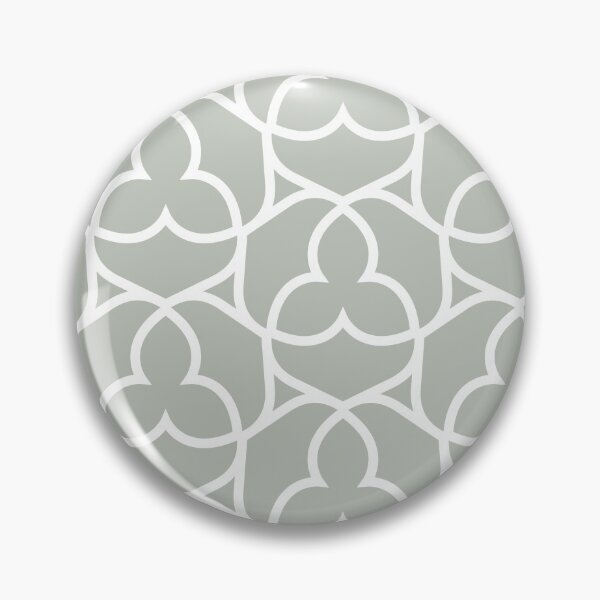 Artikelvorschau, Pale Green and White Ornamental Shape Pattern 2 Pairs Dulux 2022 Popular Colour Tranquil Dawn - Color Trends entworfen und verkauft von ColorOfTheYears.