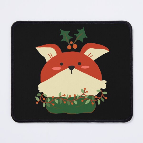 Item preview, Running Fox with mistletoe designed and sold by garhoud.