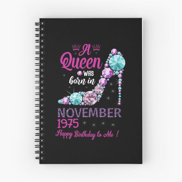 Item preview, A queen was born in November 46th Birthday 1975 designed and sold by Ibu83.
