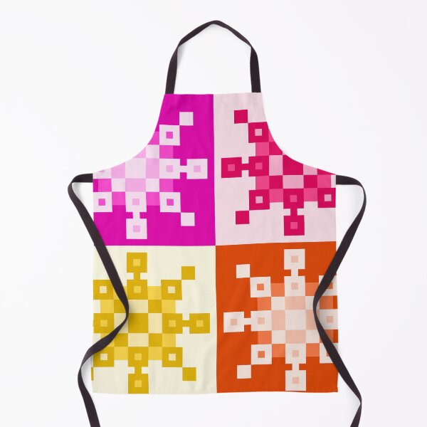 Artikelvorschau, Warm Colors Pixel Snowflakes entworfen und verkauft von rin3d .
