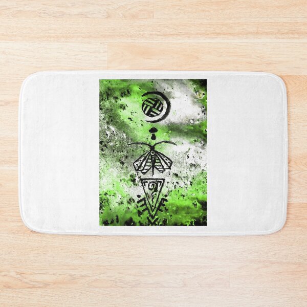 Item preview, Mystical mushroom Moon Moth green designed and sold by Demonmushroom.