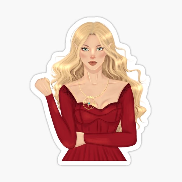 Aelin Galathynius From Throne Of Glass Sticker For Sale By Artsmaddie Redbubble 9726