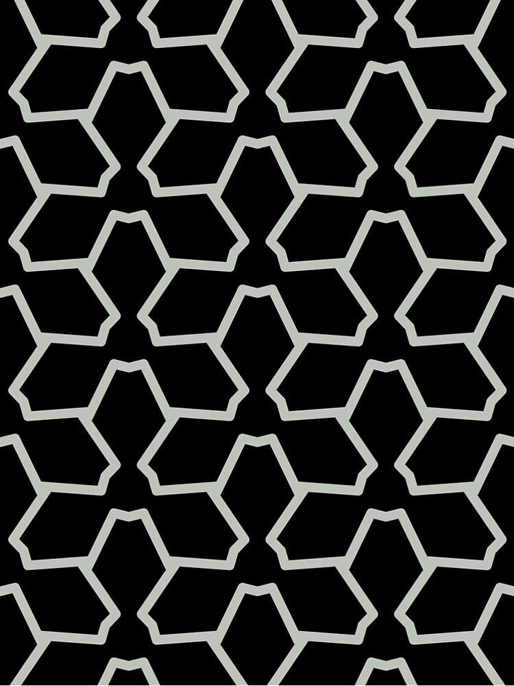 Aperçu 5 sur 5. Robe trapèze avec l'œuvre Pale Green and Black Tessellation Line Pattern 12 Pairs Dulux 2022 Popular Colour Tranquil Dawn - Color Trends créée et vendue par ColorOfTheYears.