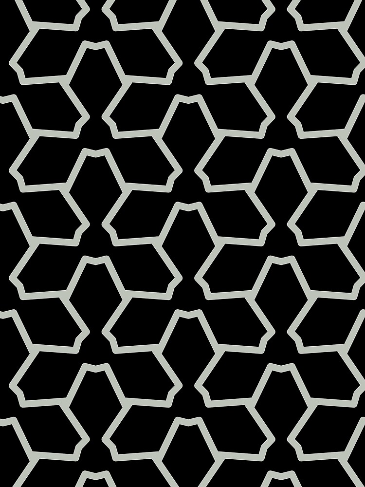 Thumbnail 3 von 3, Tuch, Pale Green and Black Tessellation Line Pattern 12 Pairs Dulux 2022 Popular Colour Tranquil Dawn - Color Trends designt und verkauft von ColorOfTheYears.