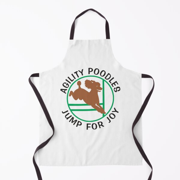 Item preview, Agility Poodles Jump for Joy | NickerStickers® on Redbubble designed and sold by NickerStickers.