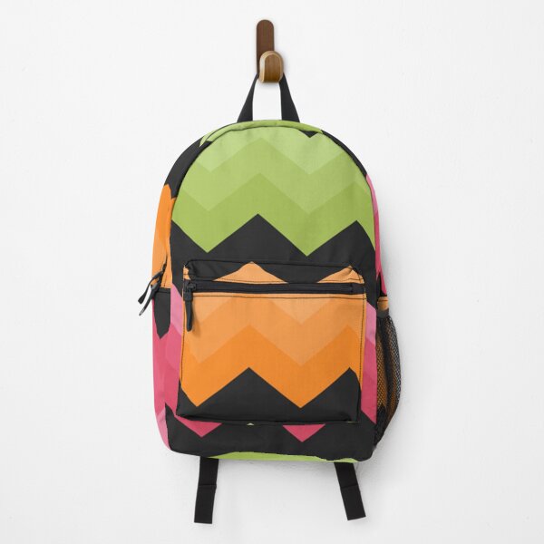 Item preview, Orange, Green, Pink and Black Chevron designed and sold by jantulov.