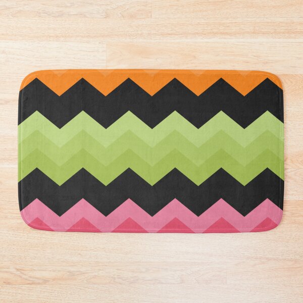 Item preview, Orange, Green, Pink and Black Chevron designed and sold by jantulov.