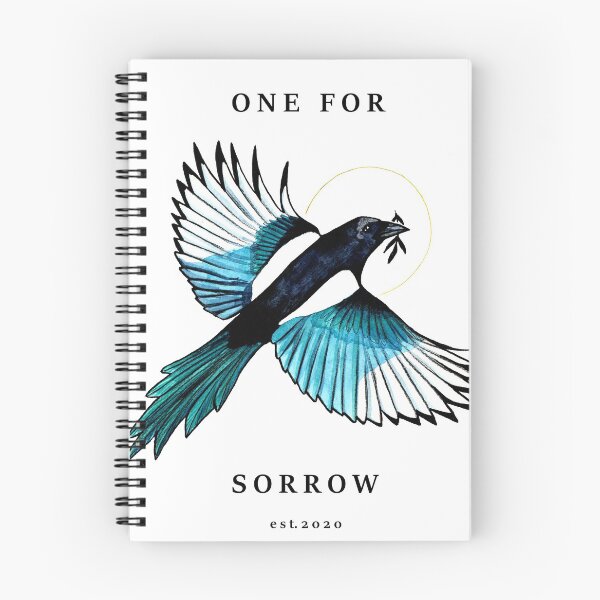 Item preview, One for Sorrow Magpie illustration  designed and sold by Elliezart.