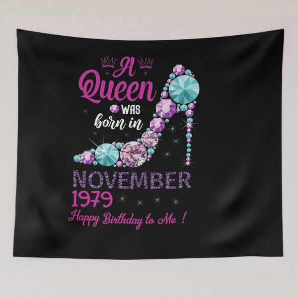 Item preview, A queen was born in November 42th Birthday 1979 designed and sold by Ibu83.