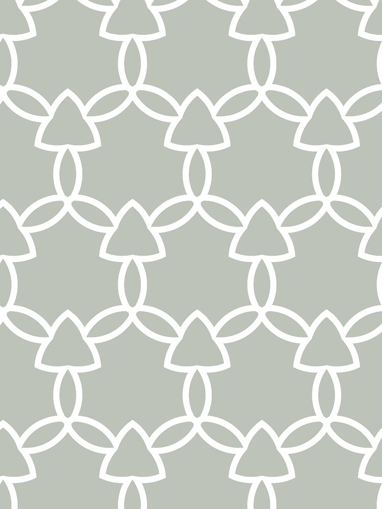Thumbnail 3 von 3, Tuch, Pale Green and White Tessellation Line Pattern 29 Pairs Dulux 2022 Popular Colour Tranquil Dawn - Color Trends designt und verkauft von ColorOfTheYears.