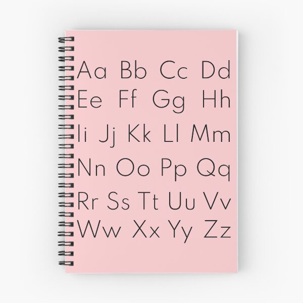 Item preview, ABC Alphabet Letters Wall Art For Kids Room, Playroom, Classroom - Pastel Pink Educational Wall Art designed and sold by thelustrous.