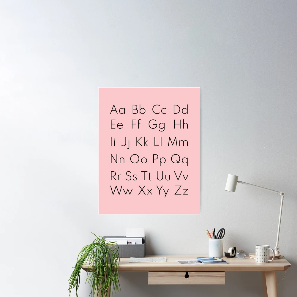 Alphabet Poster, Colourful Printable Wall Art, ABC Poster, Educational Art,  Classroom Decor, Kids Room Decor, Digital Download 
