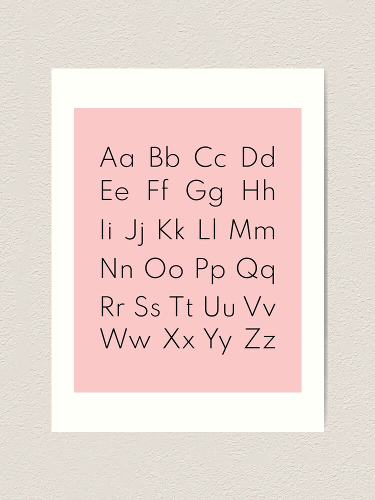 ABC Alphabet Letters Wall Art For Kids Room, Playroom, Classroom -  Educational Wall Art | Poster