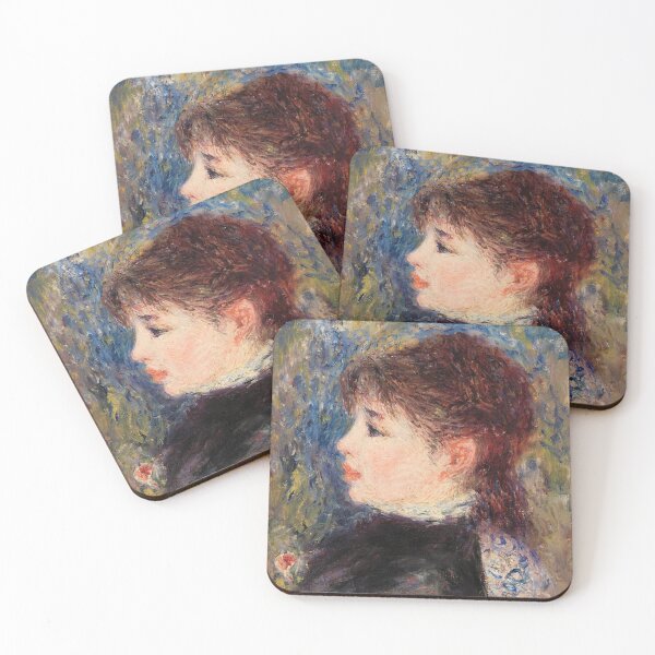 Item preview, Impressionism Painting Young Woman with Rose (Jeune fille Ã la rose) (1877) by Pierre-Auguste Renoir designed and sold by Designedbysm.