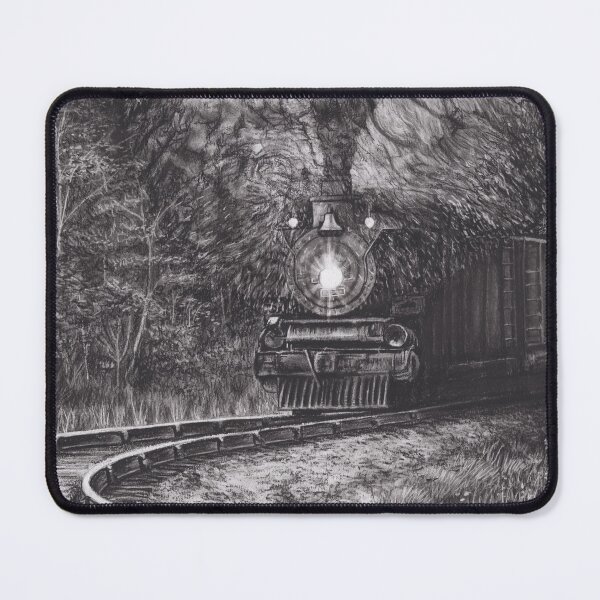 Item preview, Coal Miner with Coal Train on Railroad Tracks designed and sold by PrettyLittlePic.