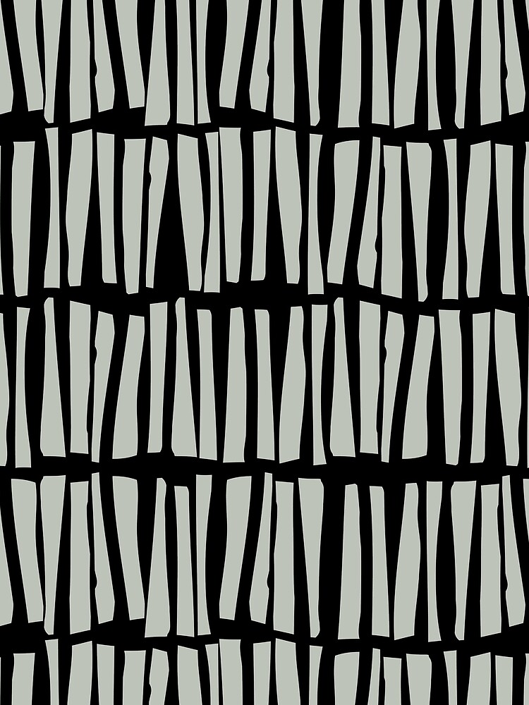 Thumbnail 3 von 3, Tuch, Pale Green and Black Vertical Stripe Line Pattern Pairs Dulux 2022 Popular Colour Tranquil Dawn - Color Trends designt und verkauft von ColorOfTheYears.