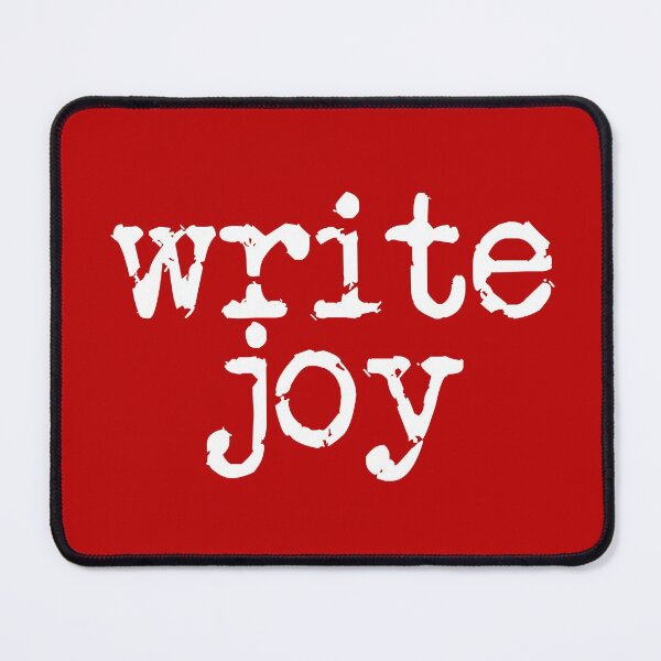 Item preview, write joy white on red vertical designed and sold by TeaRoseWriter.