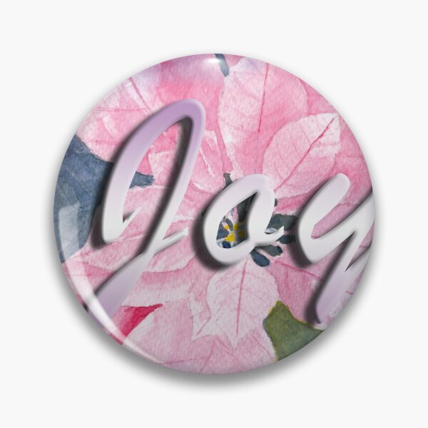 Item preview, Poinsettia Watercolor with Joy Message designed and sold by The Elderberry Blossom.