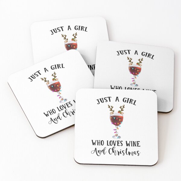 Item preview, just a girl who loves wine and christmas festival happy wine designed and sold by Super-Thomas.