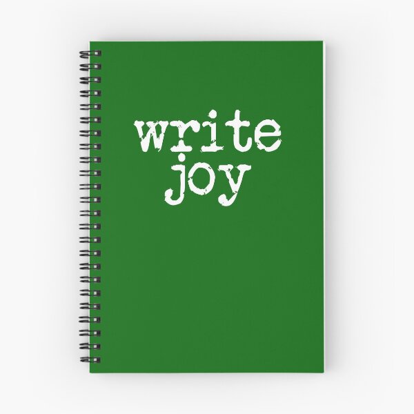 Item preview, write joy white on green vertical designed and sold by TeaRoseWriter.