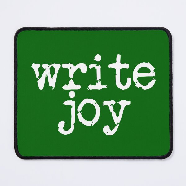 Item preview, write joy white on green vertical designed and sold by TeaRoseWriter.