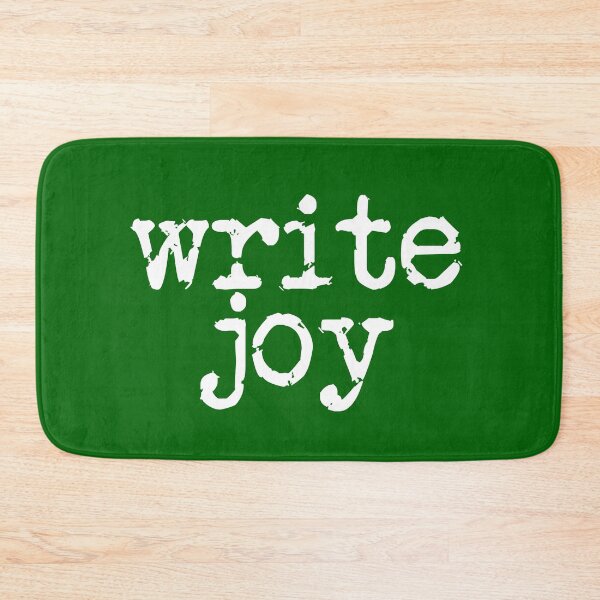 Item preview, write joy white on green vertical designed and sold by TeaRoseWriter.