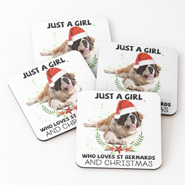 Item preview, just a girl who loves st bernards and christmas designed and sold by TheCarrier.