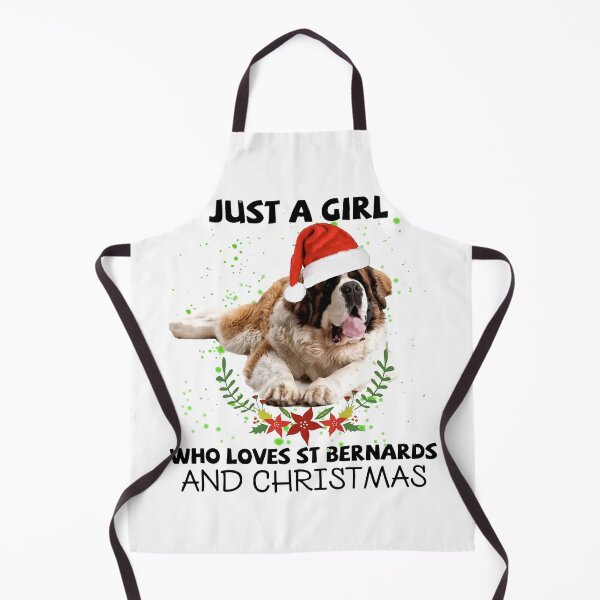 Item preview, just a girl who loves st bernards and christmas designed and sold by TheCarrier.