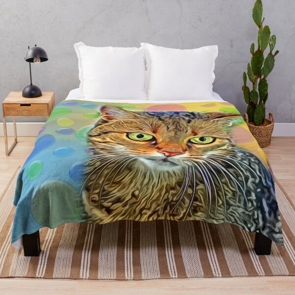 Item preview, Cute kitten - abstract - digital painting designed and sold by MarionsArt.