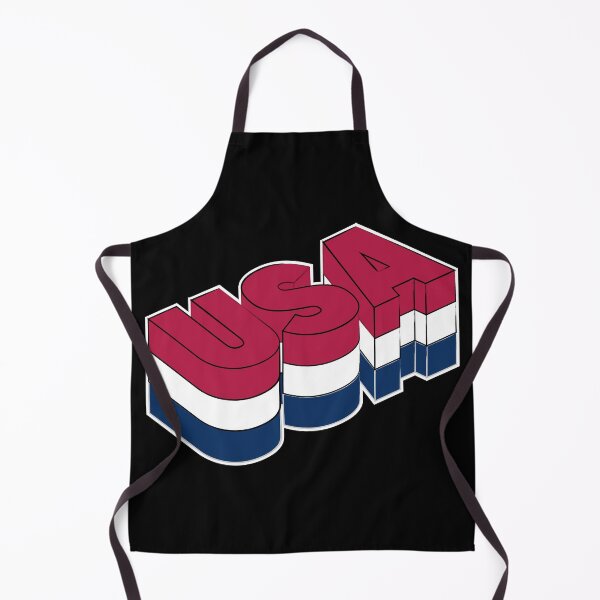 Item preview, USA 3D Text in Flag Colors designed and sold by RaybenMedia.
