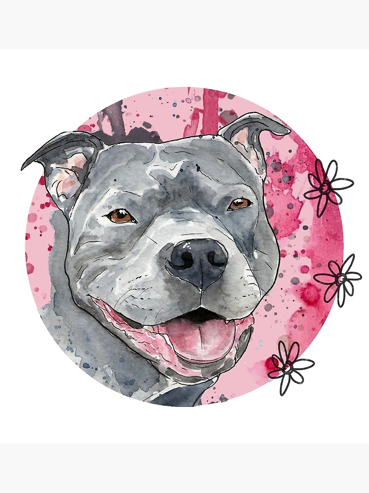 Staffordshire Bull Terrier Staffy Splatter Paint Puppers