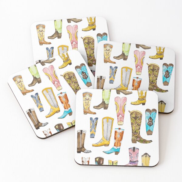 Item preview, Watercolor Cowboy Boots designed and sold by Red Barn  Co-Op.