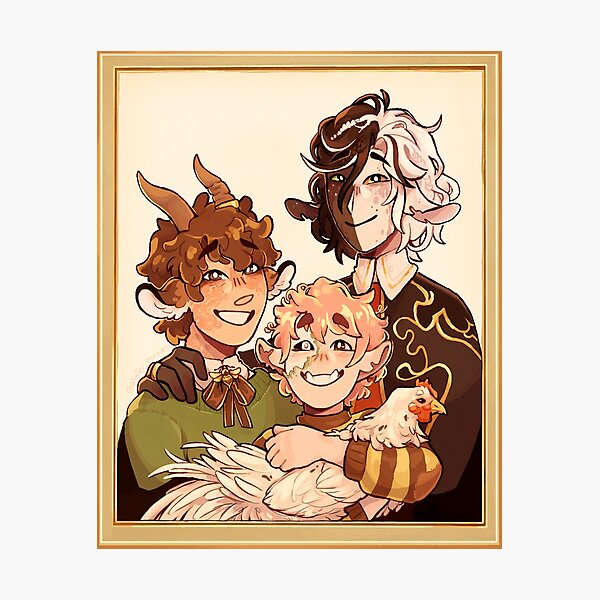 Underscore-Beloved Family Portrait (Tubbo, Ranboo, and Michael)  Photographic Print for Sale by caffeineCryptid