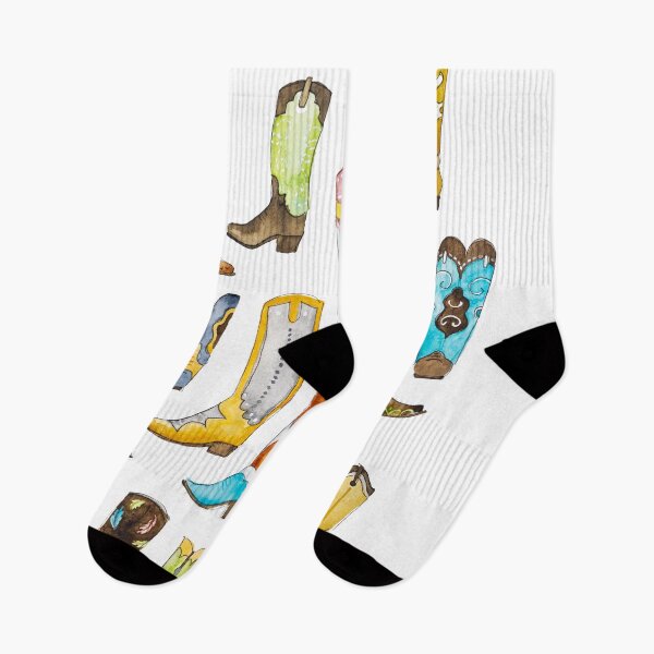Item preview, Watercolor Cowboy Boots designed and sold by Red Barn  Co-Op.