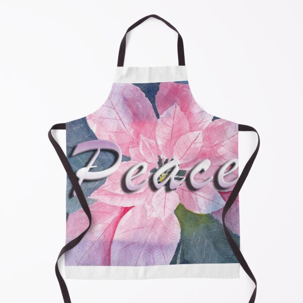 Item preview, Poinsettia Watercolor with Peace Message designed and sold by The Elderberry Blossom.