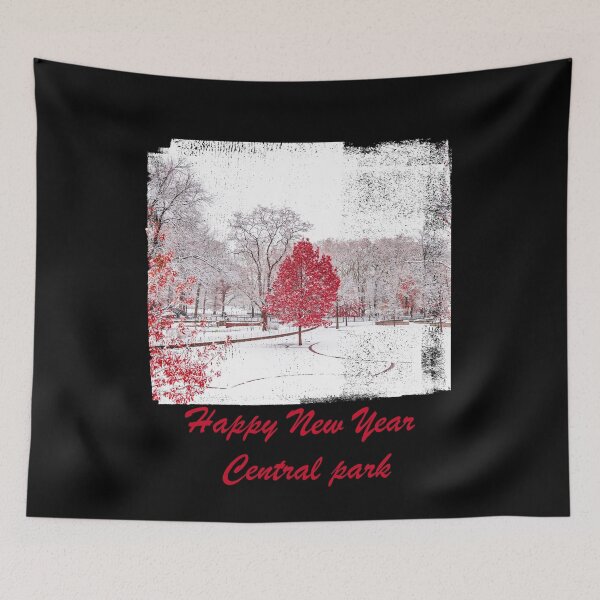 Item preview, NYC Central Park Christmas Scene....Happy New Year designed and sold by M-Infinite.