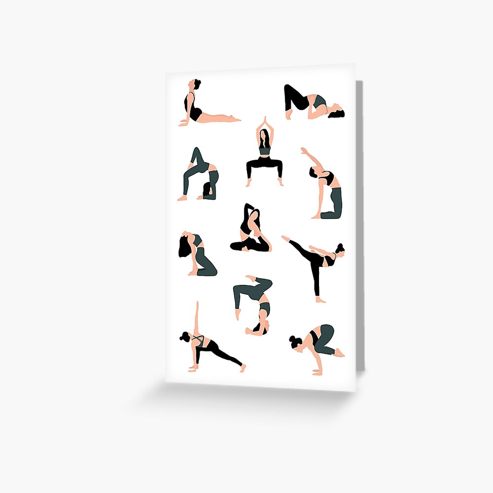 Peaceful Pose Poster │ Yoga Pose Illustrated Art Print – Slay My Print