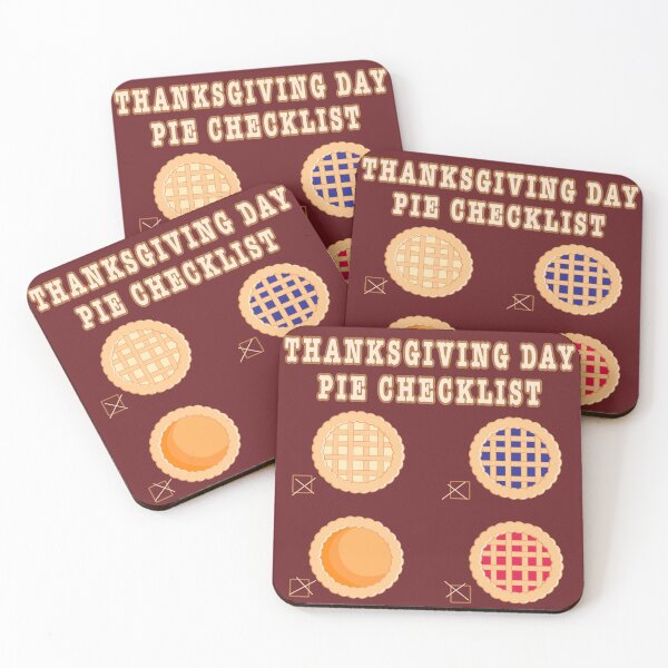 Item preview, Thanksgiving Day Pie Checklist - Funny Thanksgiving designed and sold by skauff.