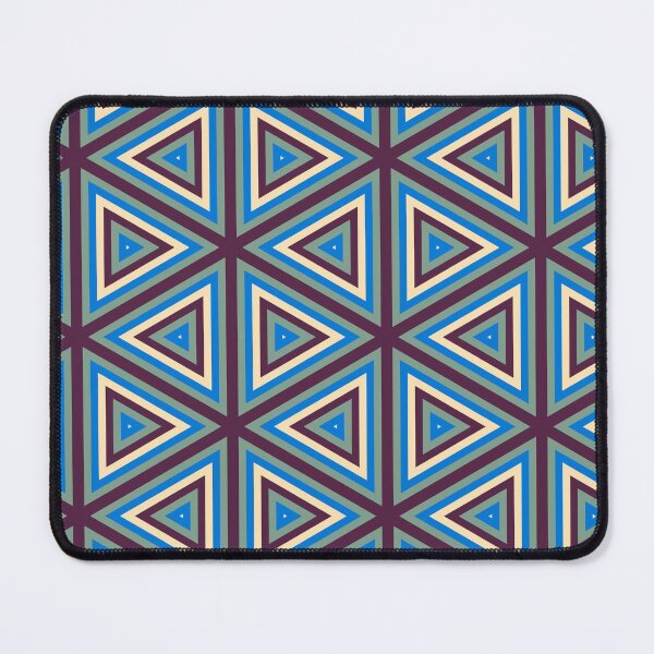 Item preview, Retro triangles op art pattern cerise turquoise designed and sold by aapshop.