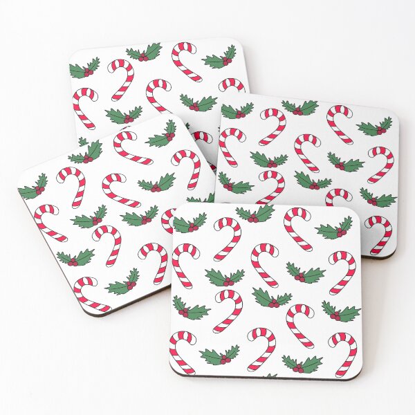 Item preview, Christmas Candy Canes and Holly Berry Cartoon Doodle Pattern, made by EndlessEmporium designed and sold by EndlessEmporium.