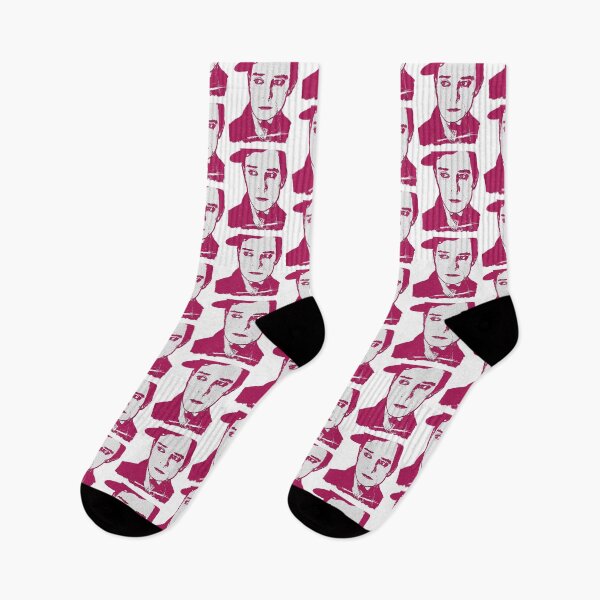 Item preview, Buster Keaton in Pink, Pop Art Digital Painting, Single and Repeating Pattern designed and sold by Nicolette Olivier.