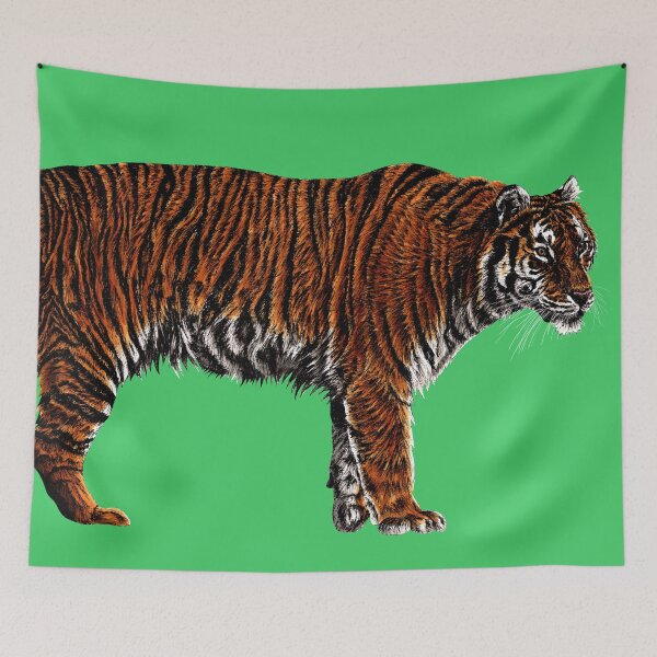Item preview, Amur tiger green designed and sold by LorenDowding.