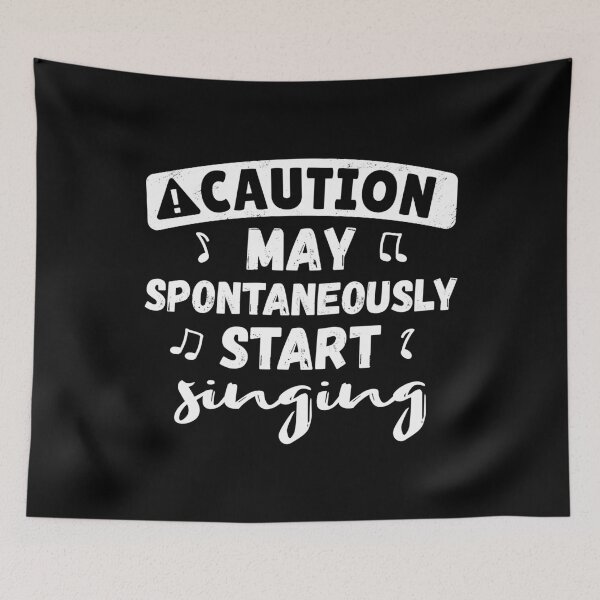 Item preview, Caution May Start Singing I designed and sold by Lemon Pepper.