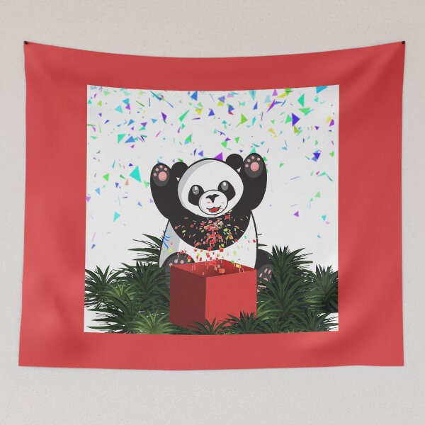 Item preview, happy cute animal friendly panda designed and sold by Reddiamond3 ⭐⭐⭐⭐⭐.