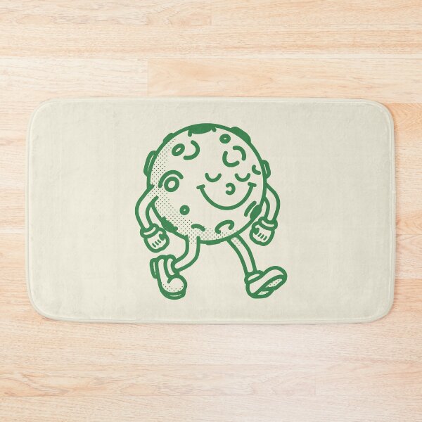 Item preview, Green retro cartoon moon designed and sold by Studio Earthling.