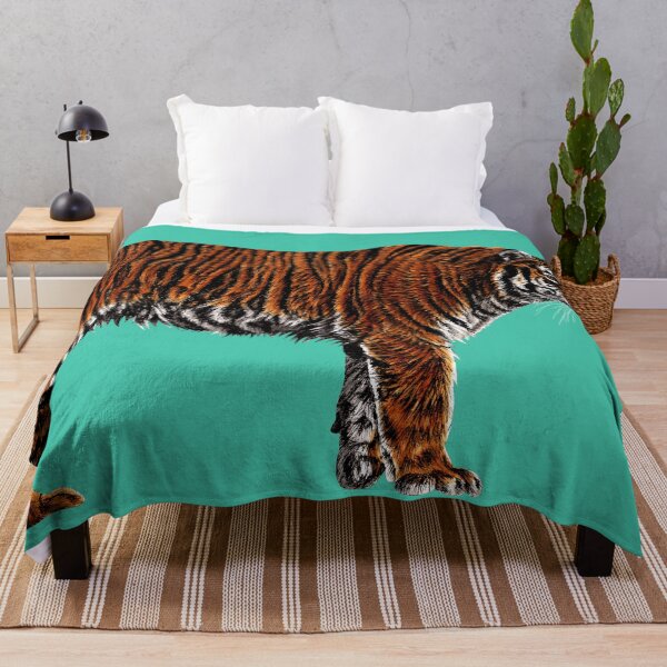 Item preview, Amur tiger blue designed and sold by LorenDowding.