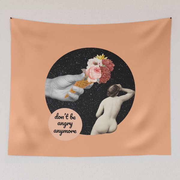 Item preview, Don't be angry anymore digital art collage designed and sold by sournippon.
